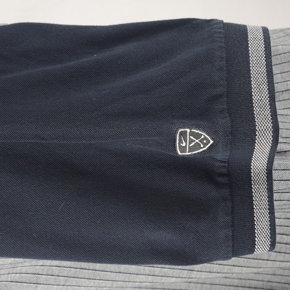 Nike Golf ribbed Men's 2XL black and gray casual outdoors preppy golf polo shirt - Picture 3 of 5